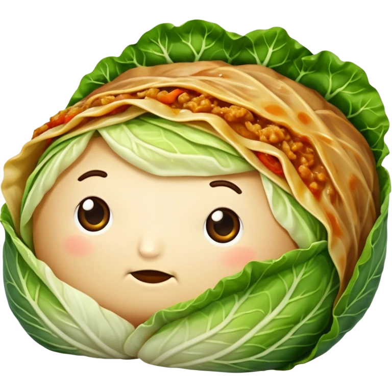 Cabbage roll emoji