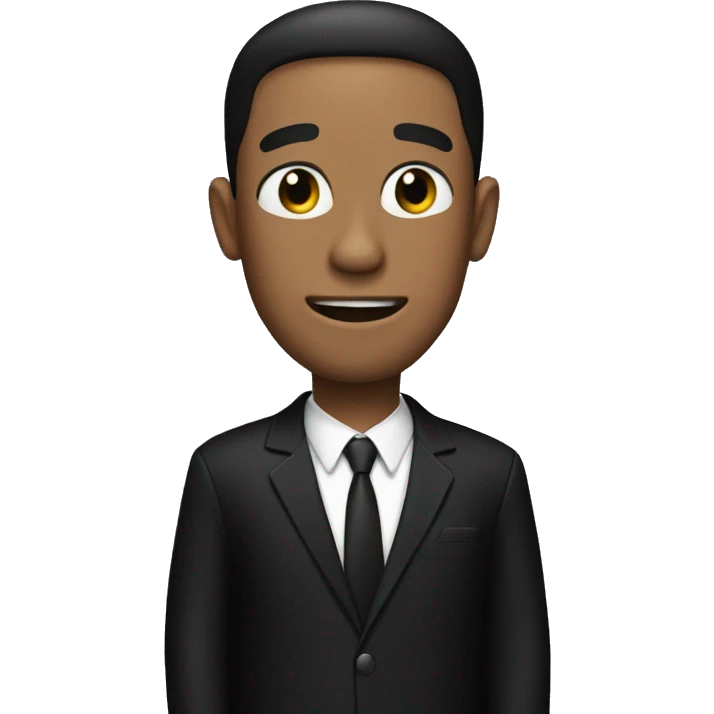 Men in black suit emoji