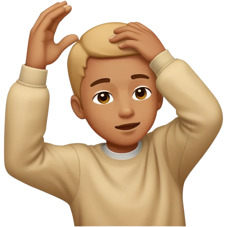 a person dabbing emoji