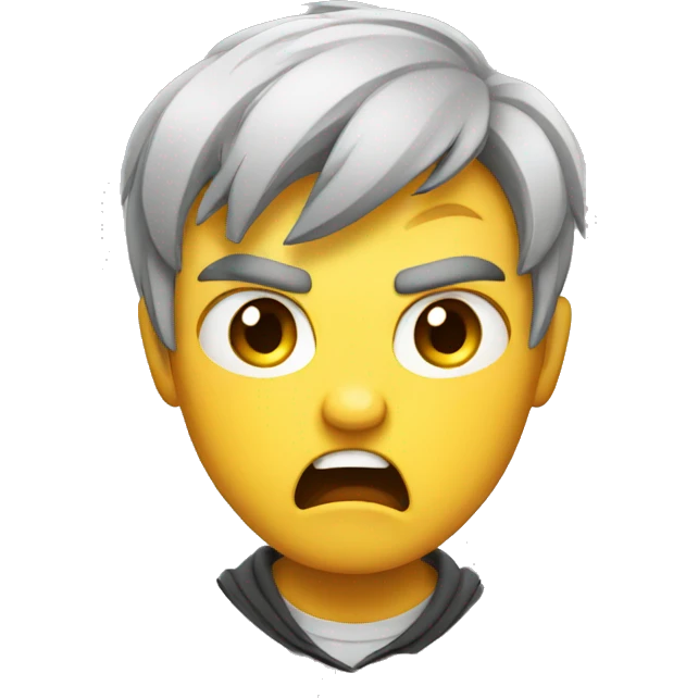 frustrated angry cute emoji