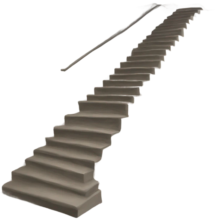 stairs & a tongue emoji