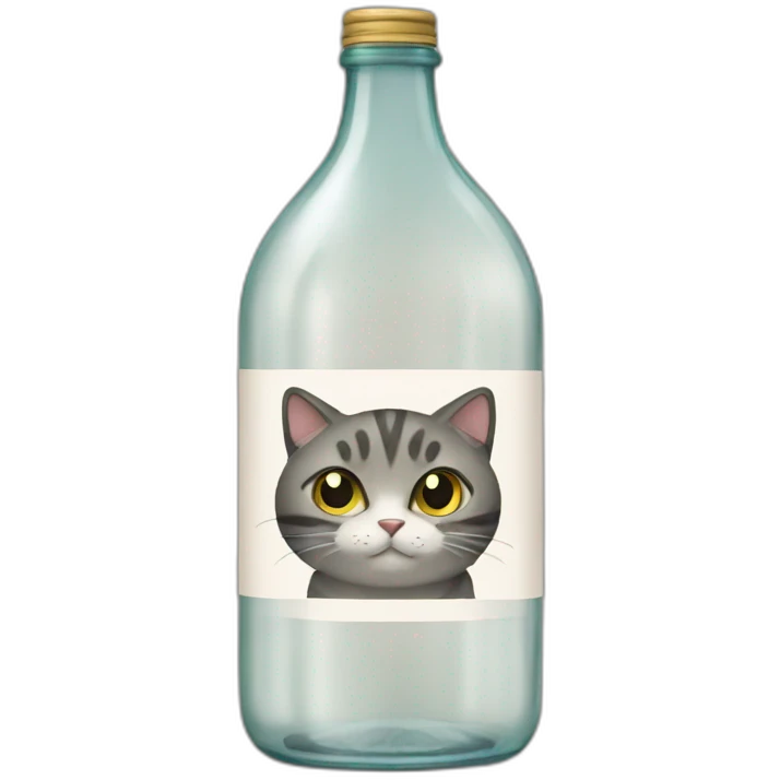 bottle cat emoji