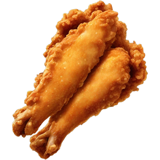 Fried chicken wing emoji