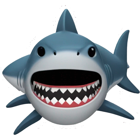 Shark wearing a balaclava  emoji