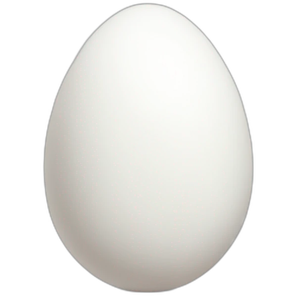 white easter egg emoji