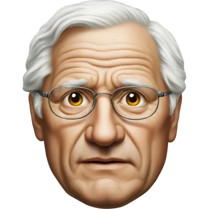 A photorealistic portrait of a man, Carl Jung emoji
