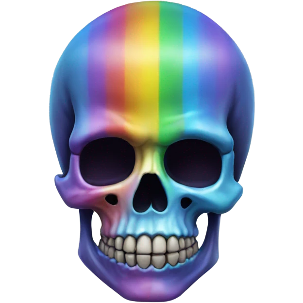 rainbow skull emoji