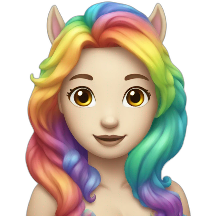 rainbow mermaid unicorn emoji