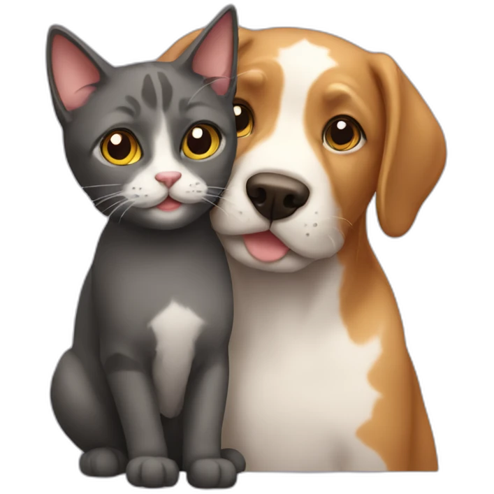 Cat with dog emoji