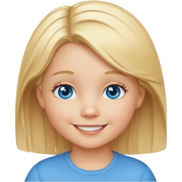 blond hair girl todler emojj emoji