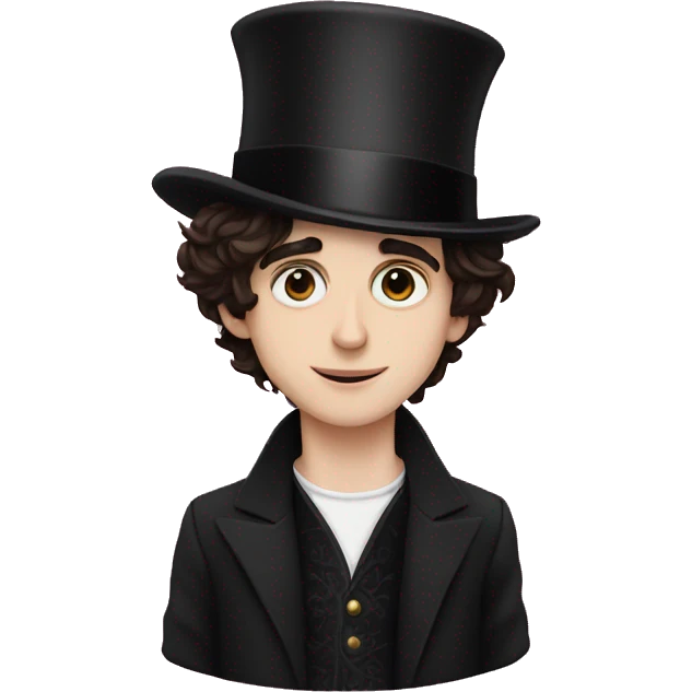 Timothee chalamet with a magician hat emoji