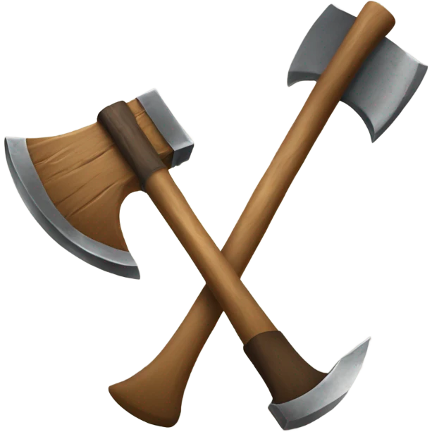 Axe and sledge emoji