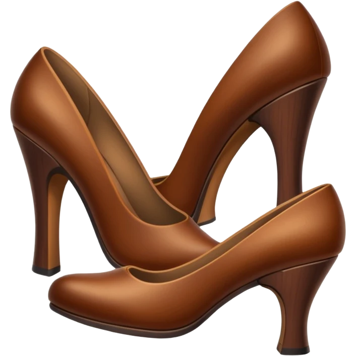 wood heels emoji