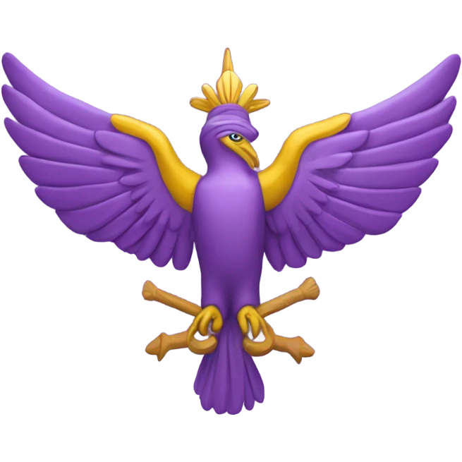 symbol for zoroastrianism on purple background emoji