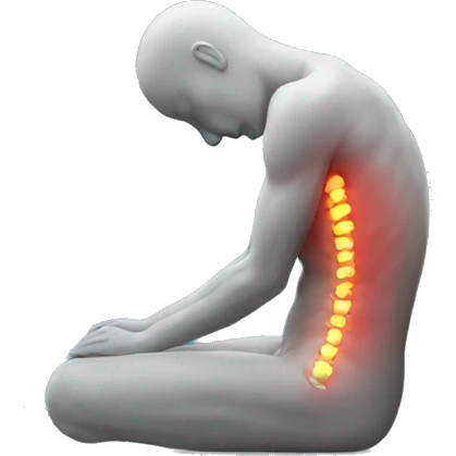 person with back pain emoji