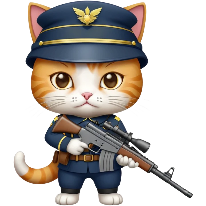 Cat soldier  emoji