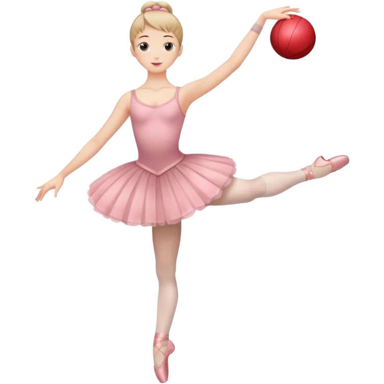 full body balet holding ball emoji