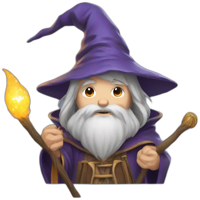 wizard gamer in the style of ghibli emoji