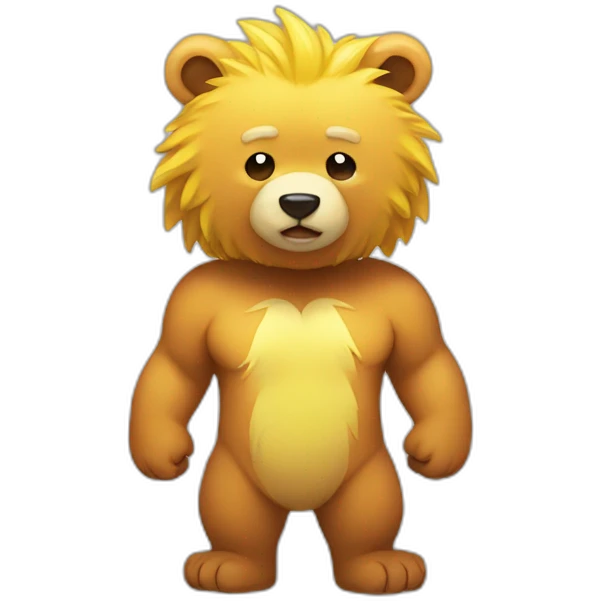 Super sayan bear emoji