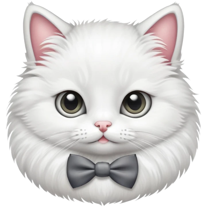 cute cat with a bow tie emoji