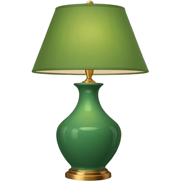 lamp with green lampshade emoji