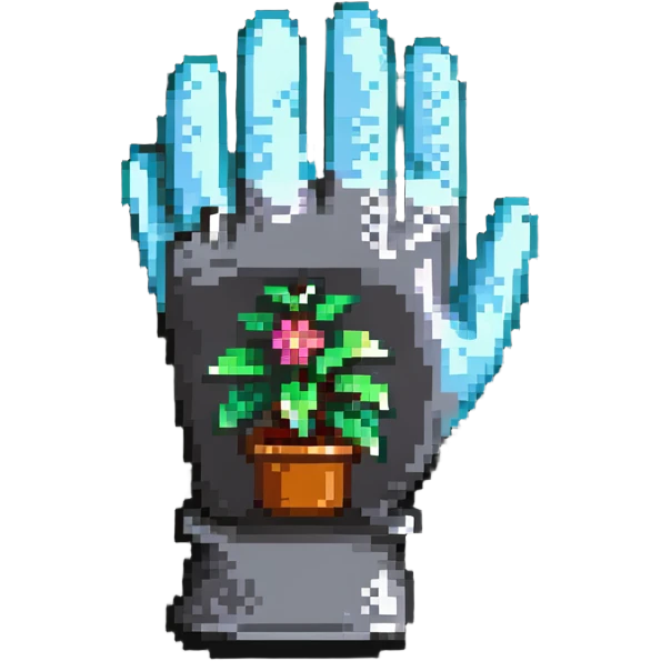 colorful gardening gloves emoji