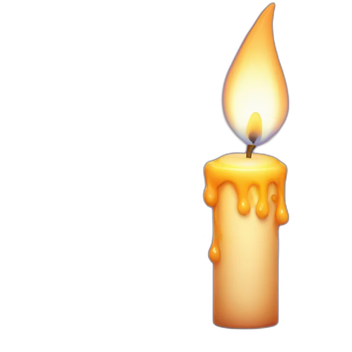 candle with magic dust around emoji