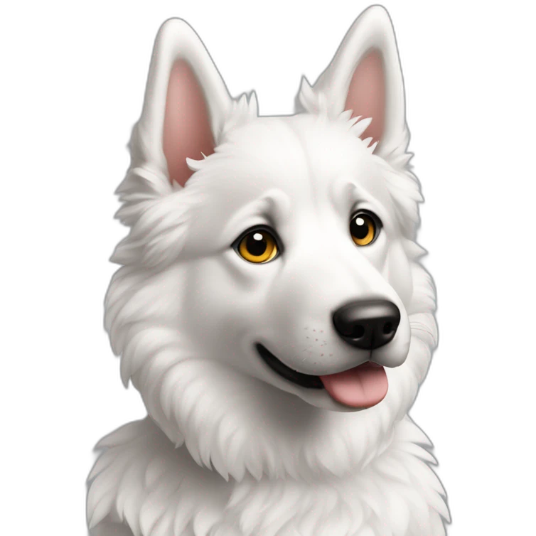 Chiot berger blanc suisse emoji