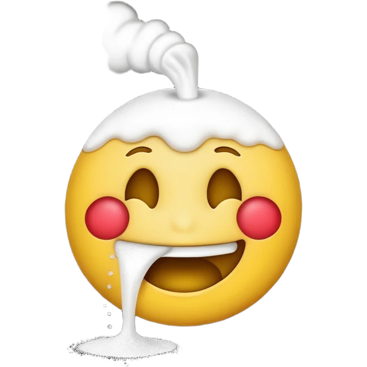 Emoji doing Coke emoji