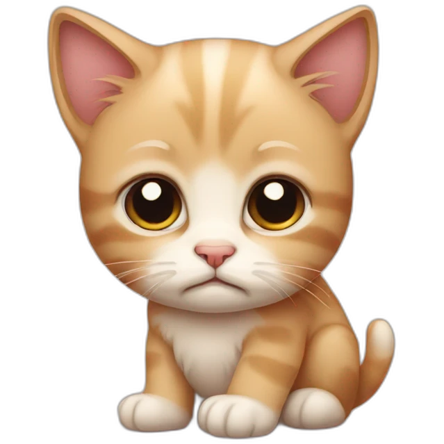 sad kitten emoji