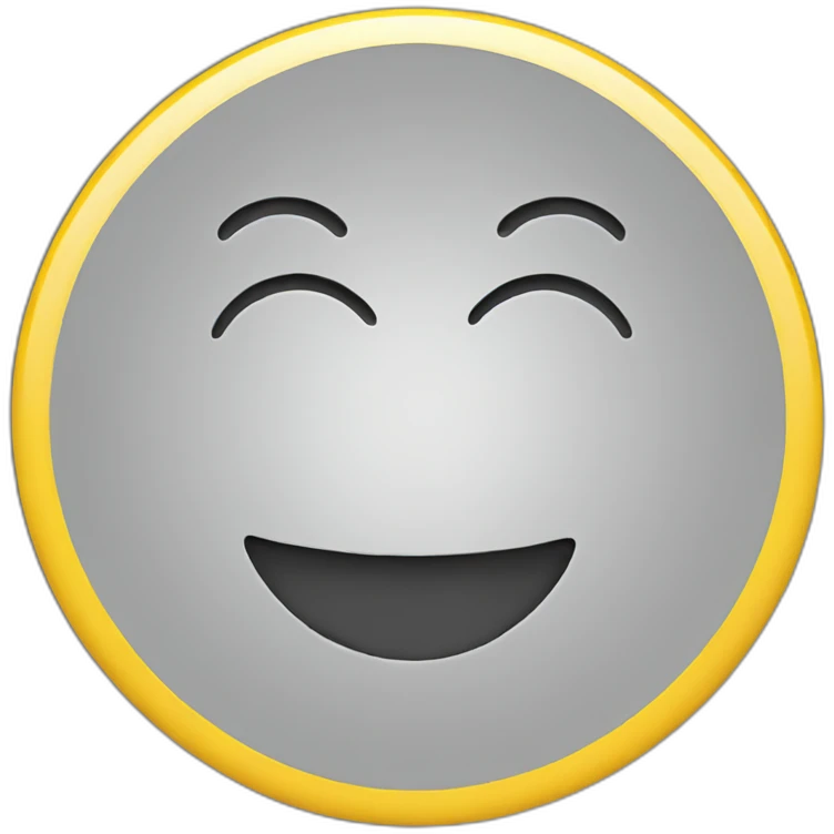 Yellow circle laughing emoji