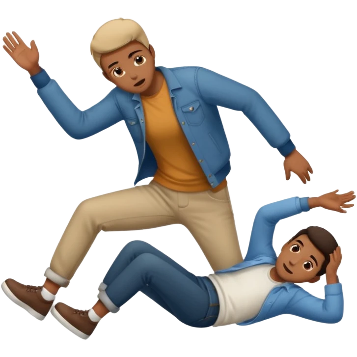 Falling on the floor emoji
