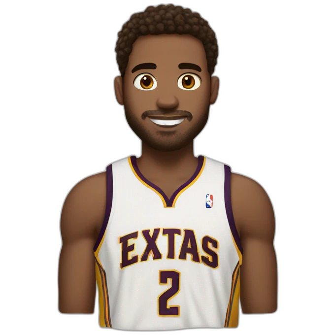 NBA white dude brown hair with 21 on his jersey emoji