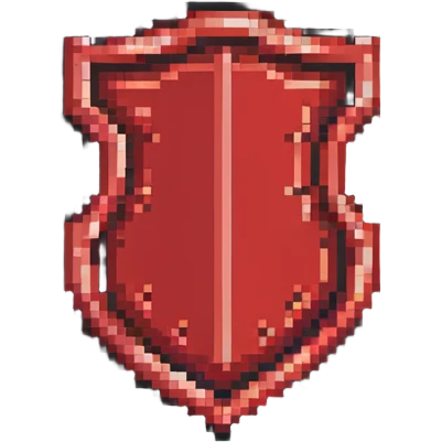 red shield emoji