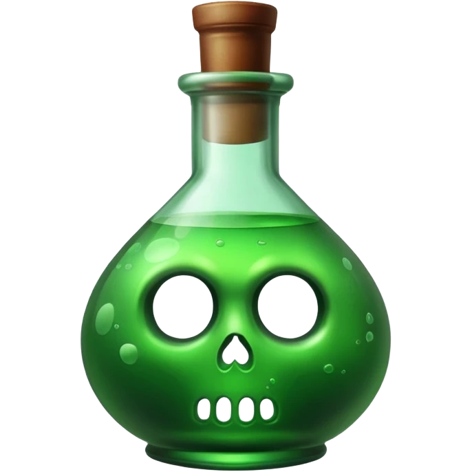 Green poison bottle emoji