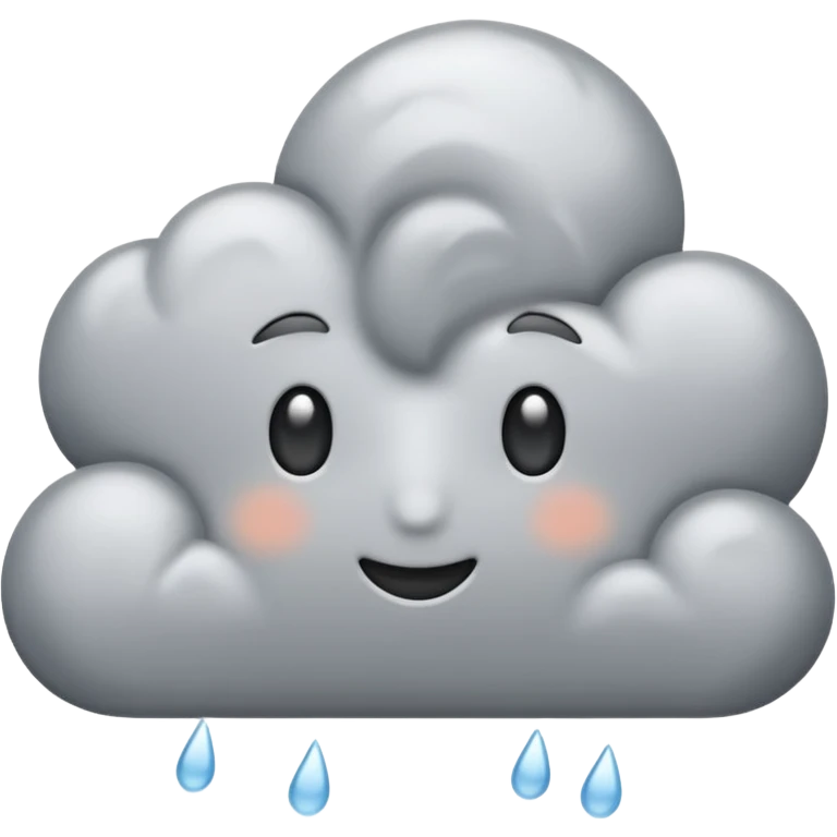 rainy day with soft clouds emoji