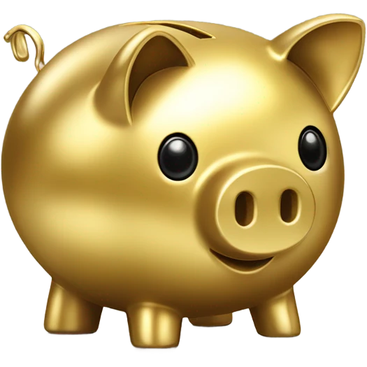 goldened-piggy-bank  emoji