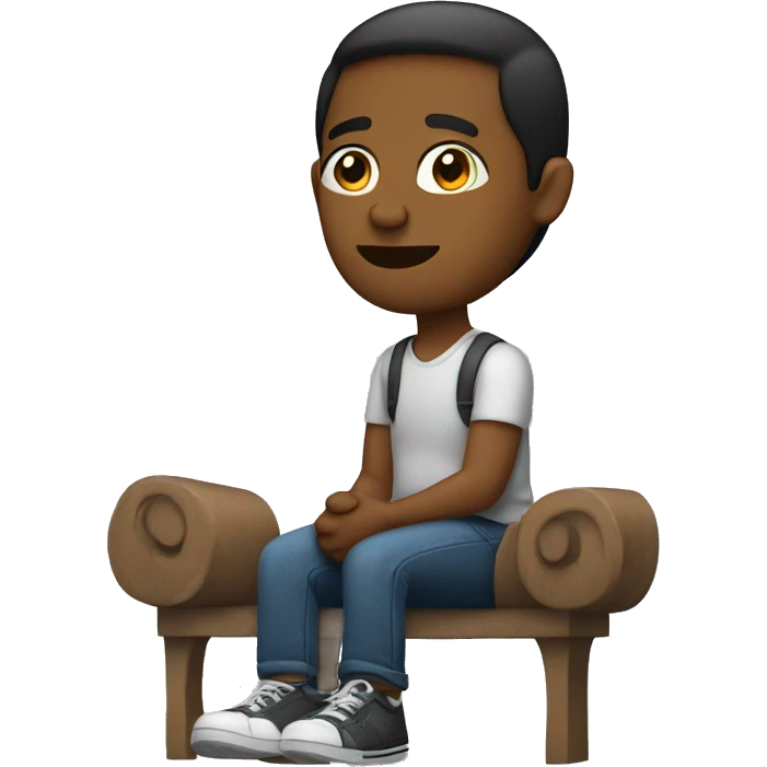 Sitting with legs crossed emoji