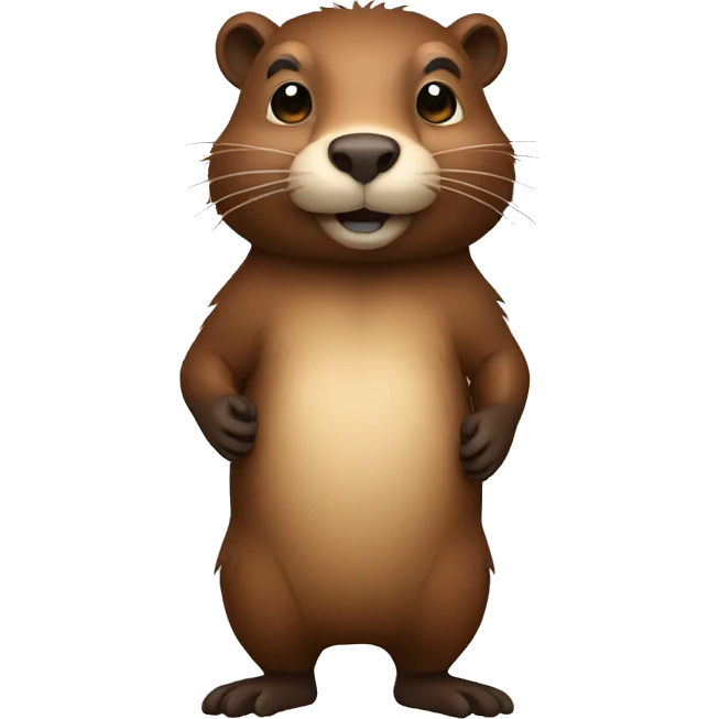 beaver full body emoji