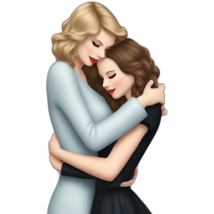 Taylor swift hugging lana delrey emoji
