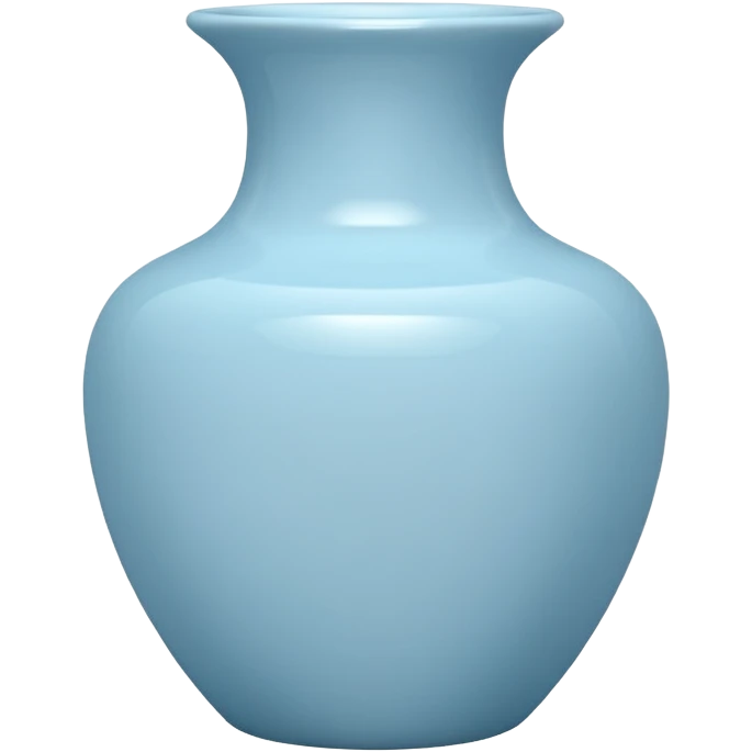porcelain vase baby blue   emoji