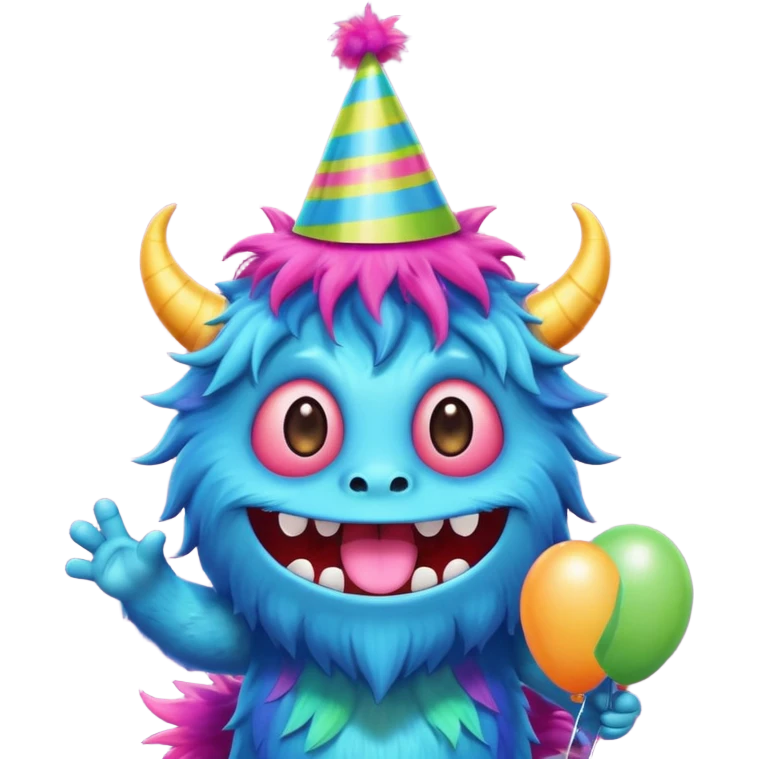 monito tierno y fiestero emoji