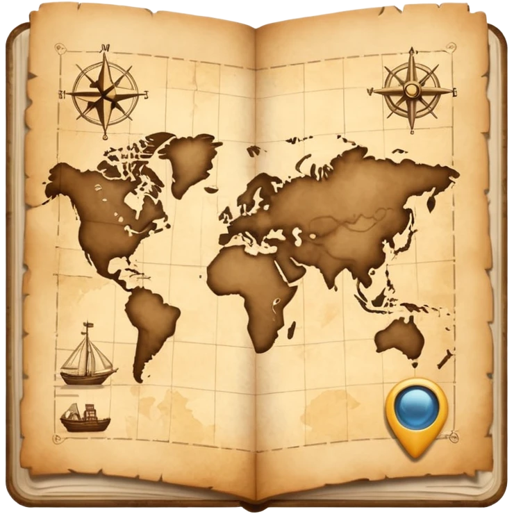 exploration map emoji