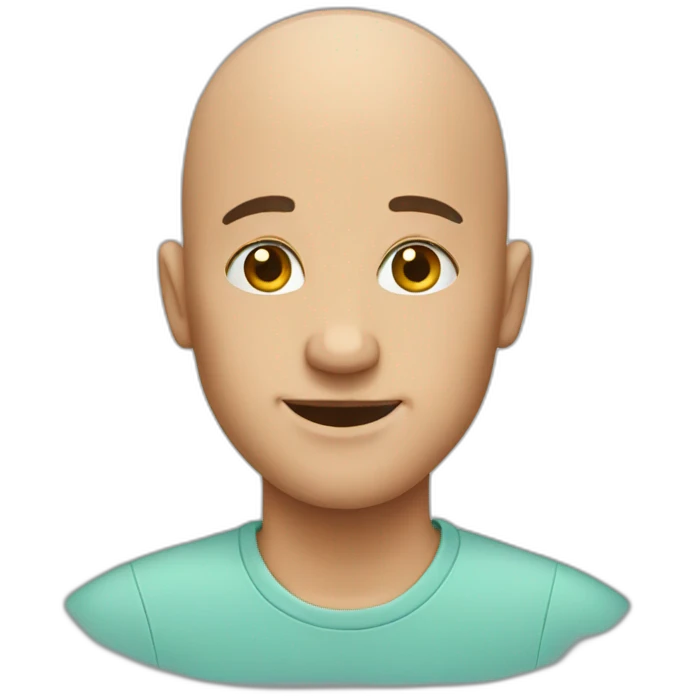bald people emoji