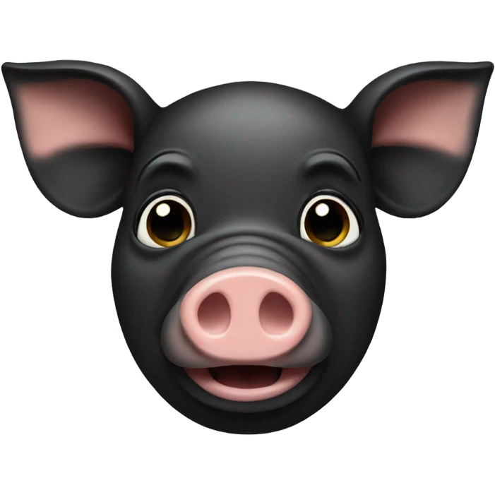 black pig  emoji