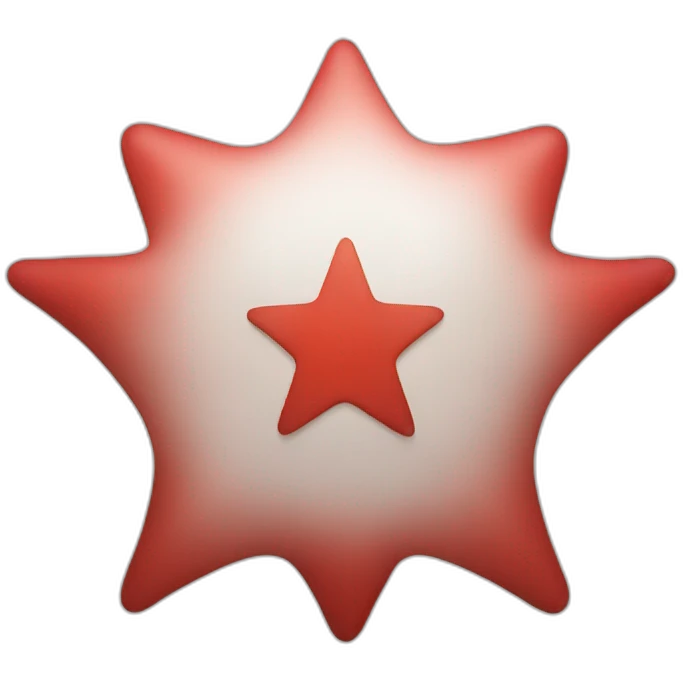 Red star written inside PT emoji