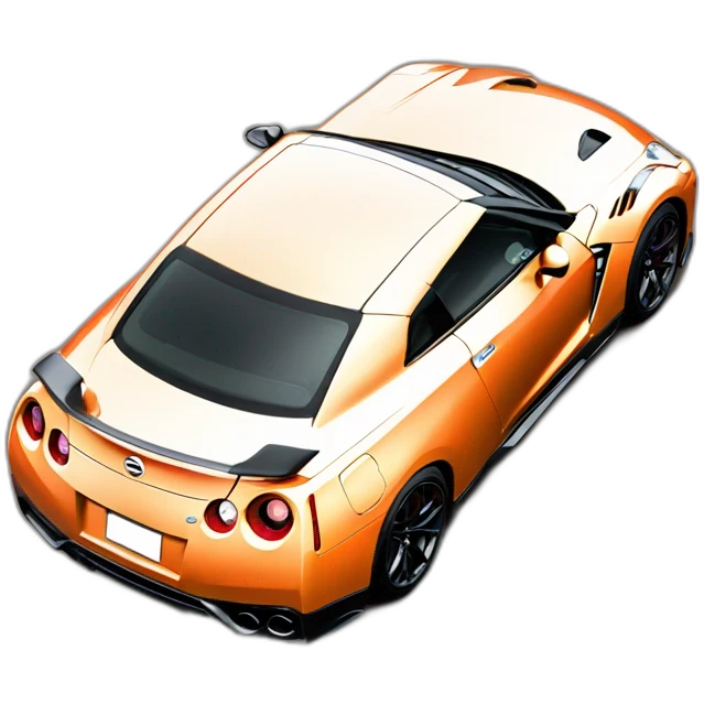 Nissan gtr orange  emoji