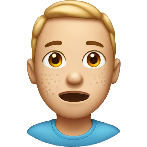 Face with acne  emoji