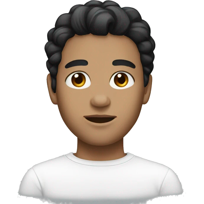 Skincare white Face black Hair  emoji