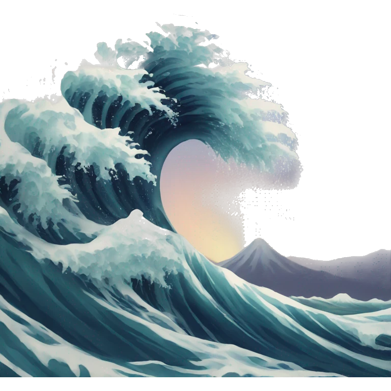 tsunami emoji
